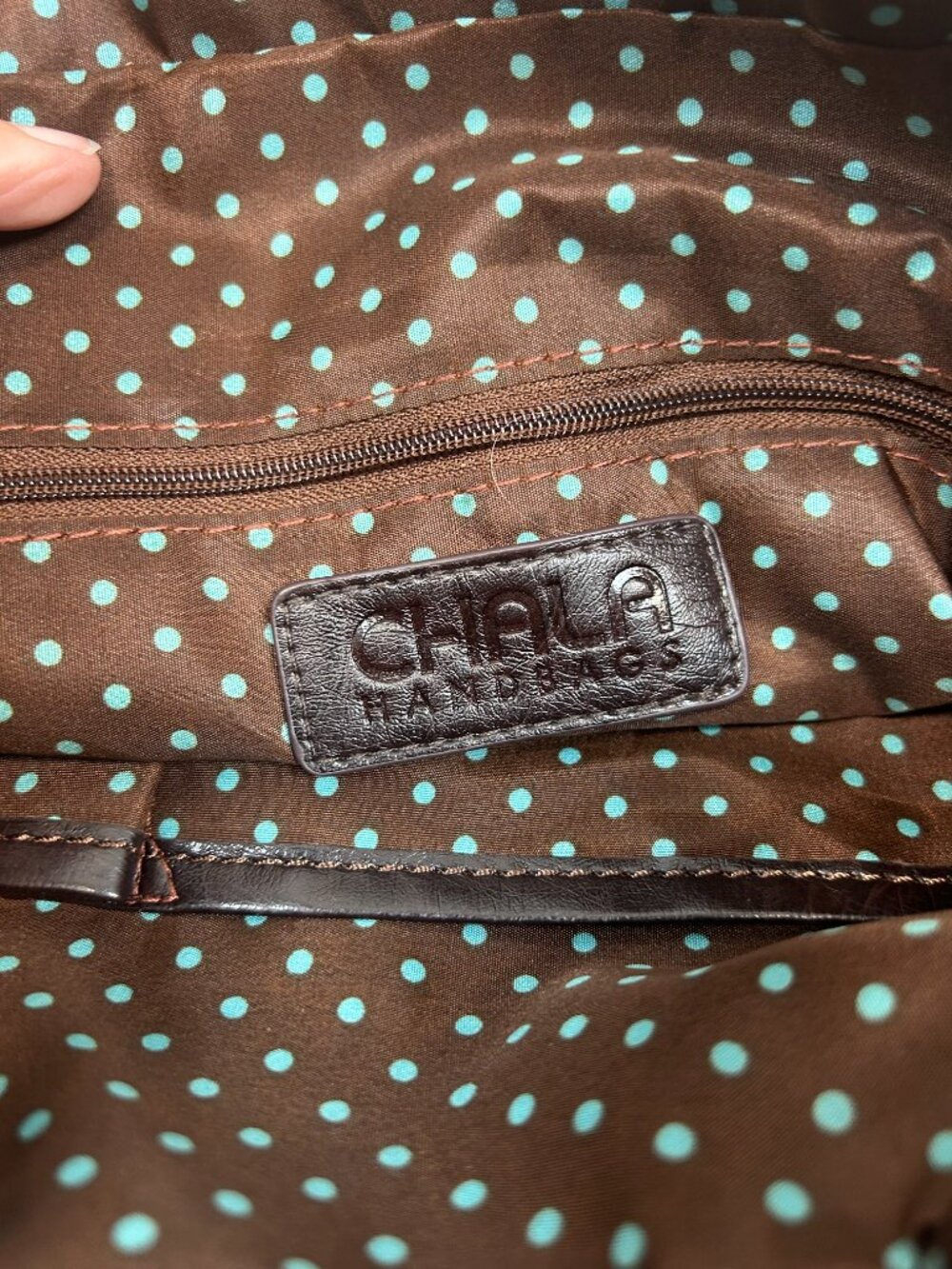 CHALA Cardinal Work Tote Faux Leather & Canvas Applique` Crossbody Shoulder Bag - Picture 11 of 14